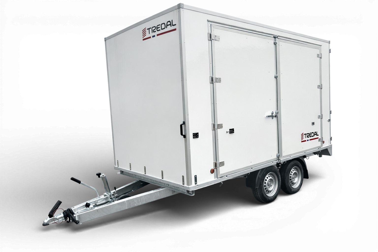 Her vist med sidehengslede sidedører som tilleggsutstyr